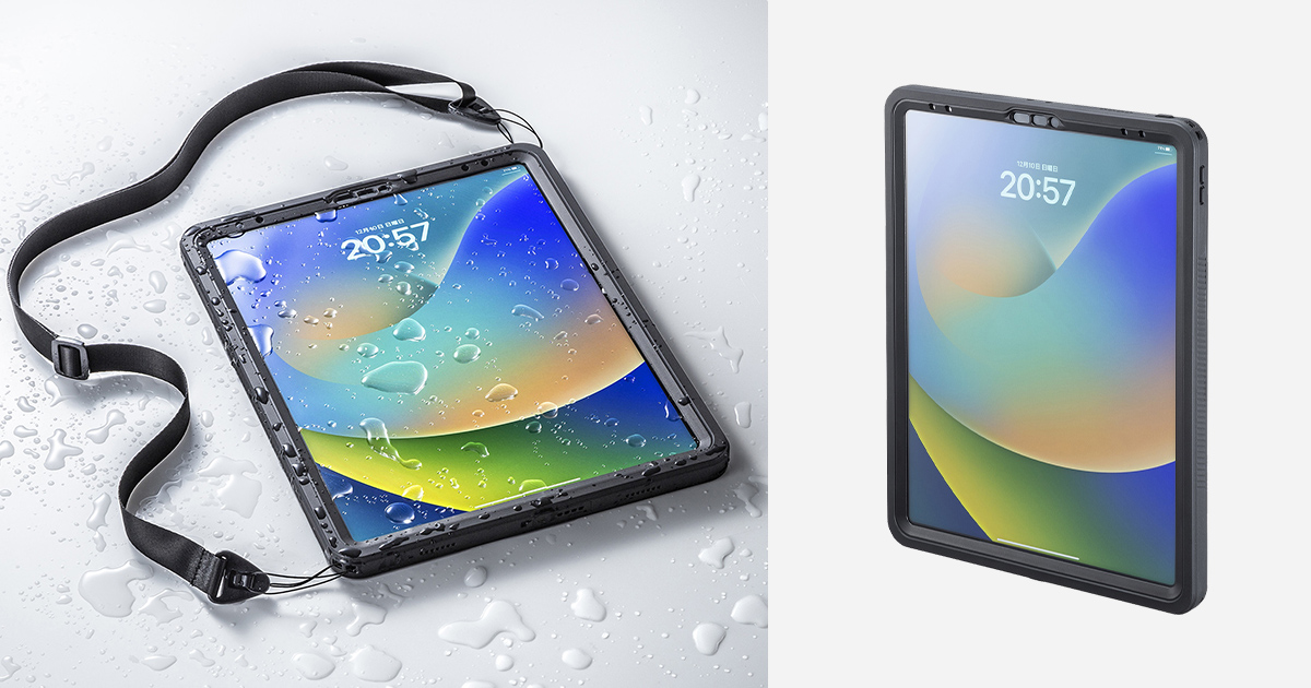 Apple 第4～6世代iPad Pro 12.9インチを水やホコリから守る耐衝撃防水ケースを発売